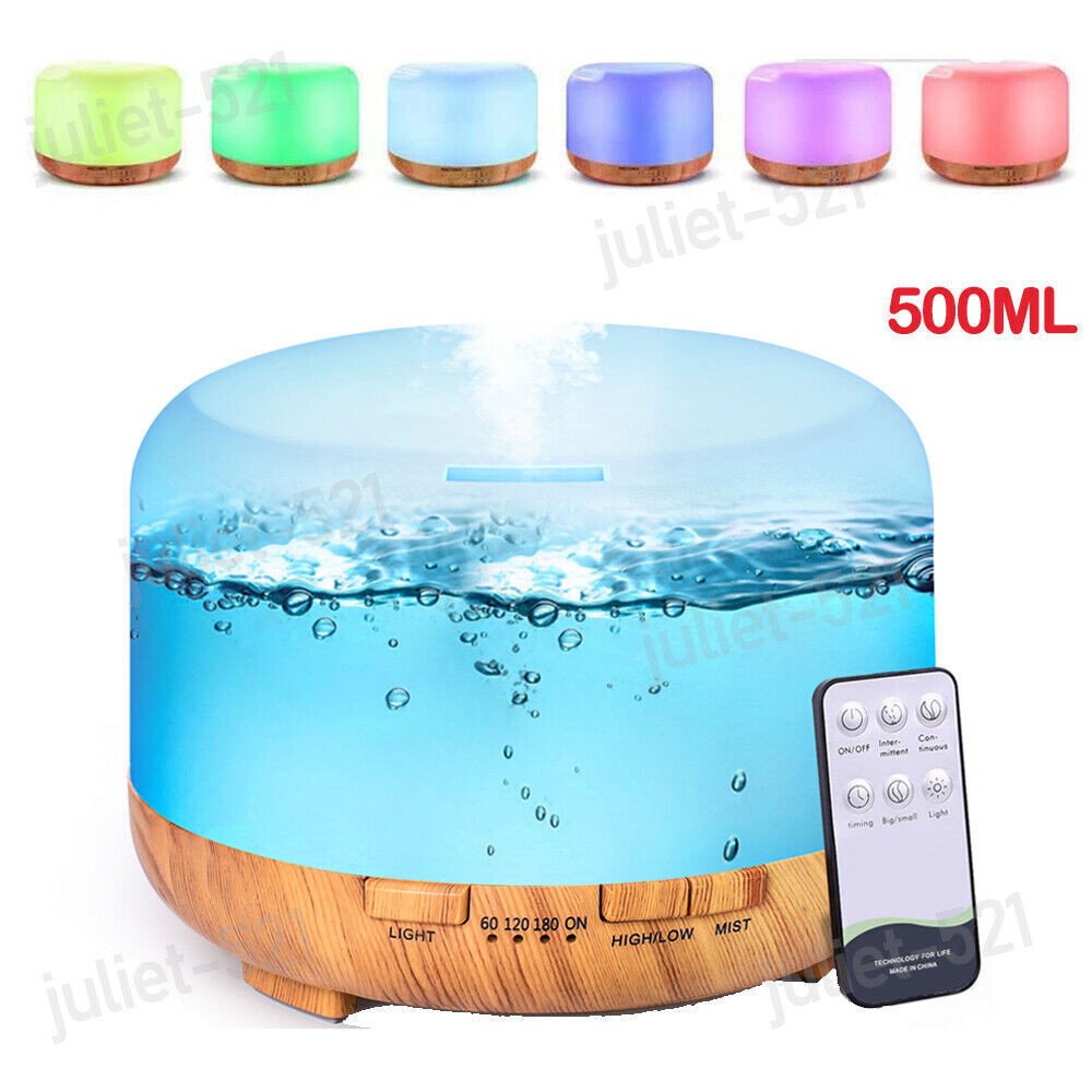 LED Essential Oil Diffuser Aroma Humidifier Ultrasonic Aromatherapy Air Purifier