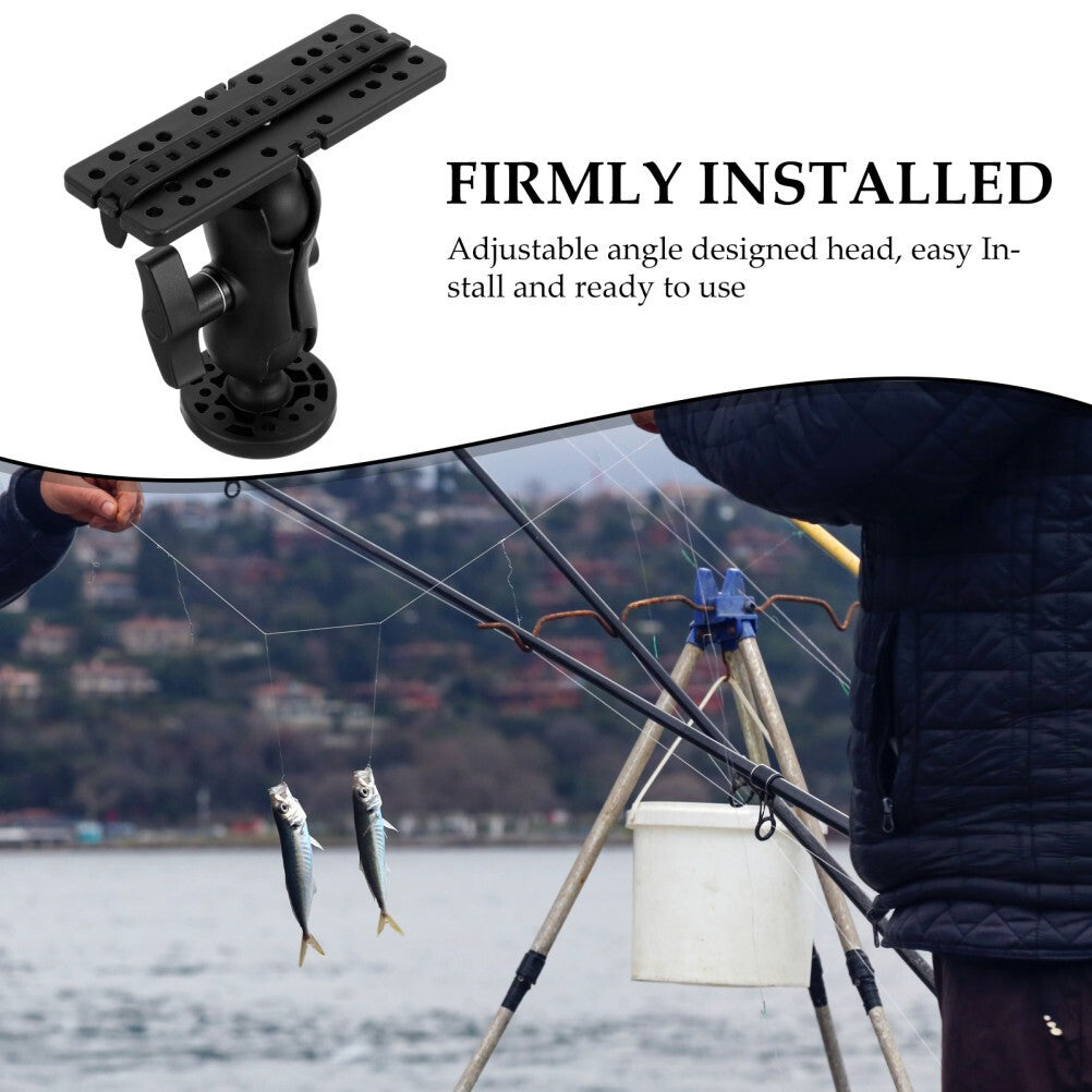 Fish Finder Mount Base Kayak Bracket Fishing Rod Support Stand Ram
