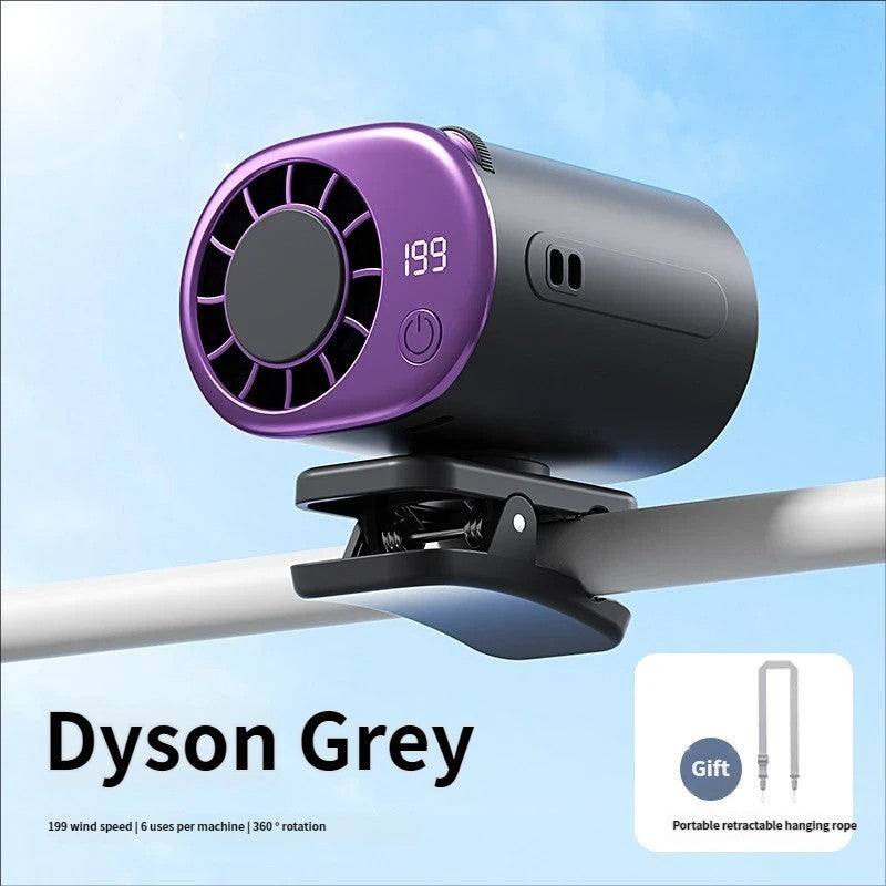 Portable Waist Clip Fan, Cooling Fan with Ice Compress, Rechargeable USB Cooling