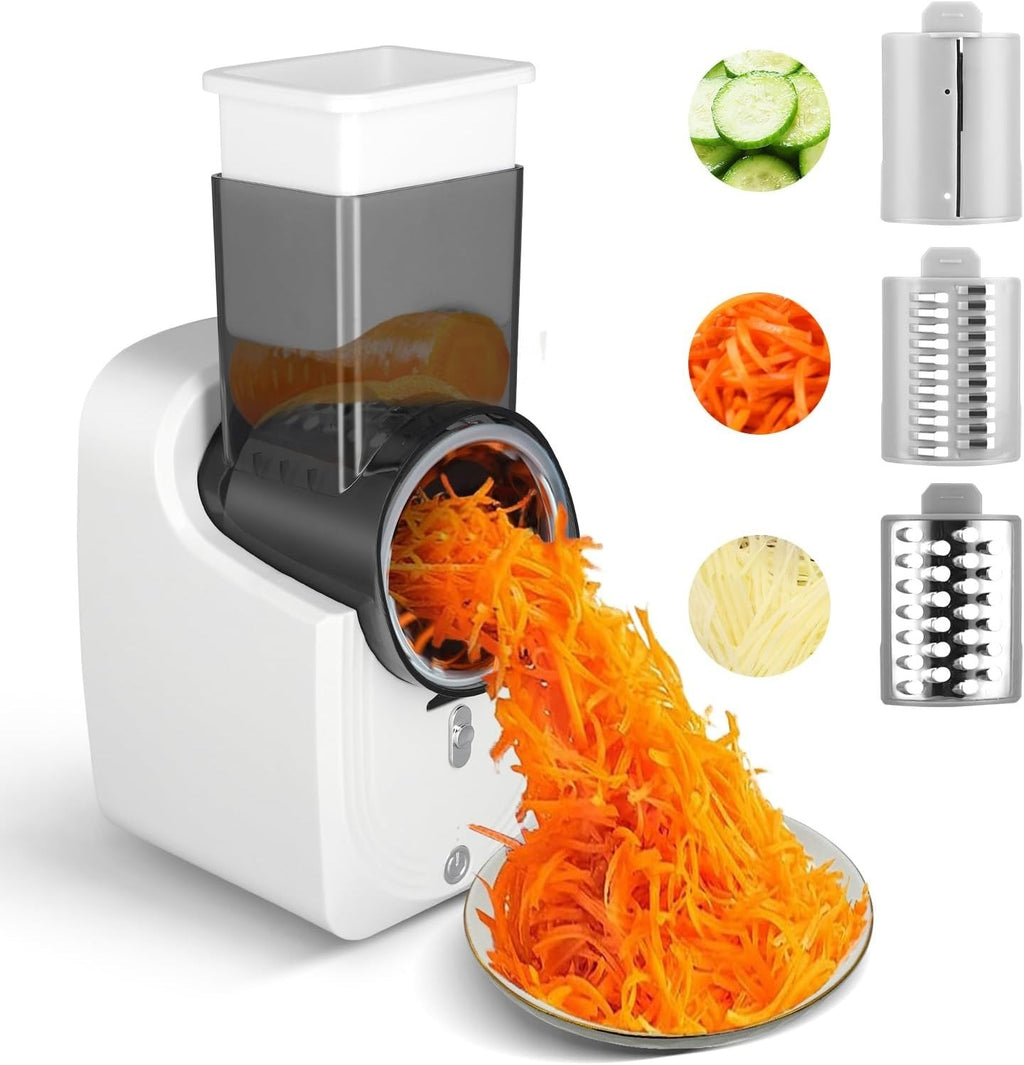 Electric Salad Slicer Fruit Cutter Vegetable Cheese Grater Tool Chopper Maker UK