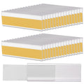 100 Pcs Shelf Label Holder 3 x 1 Inch Clear Shelf Tag Strips Label Holders.*