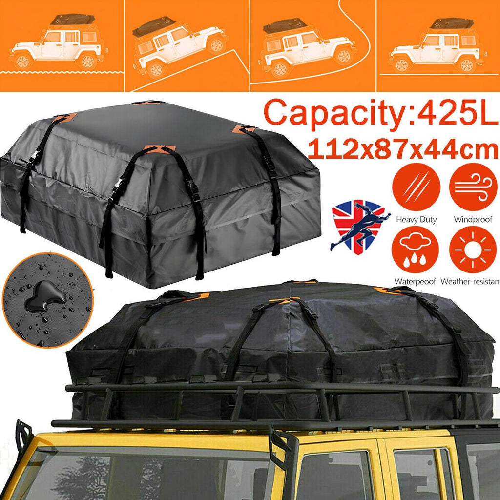 Universal Car Travel Roof Bag Cargo Storage Rack Luggage Carrier Box Waterproof
