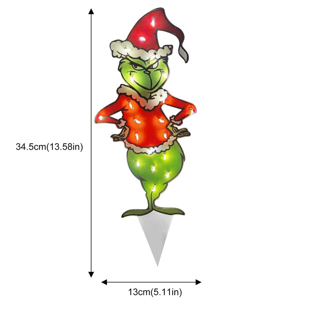 Christmas LED Light Up Grinch Figure Outdoor Xmas Ornaments
