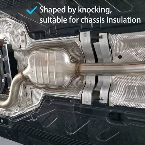 Motorsport Embossed Aluminium Heat Shield Material 500mm x 700mm Sheet Rally