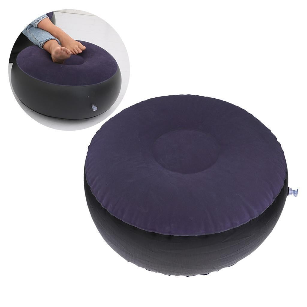 Inflatable Ottoman Stool Chair Foot Rest Pouf Footstool Portable Patio