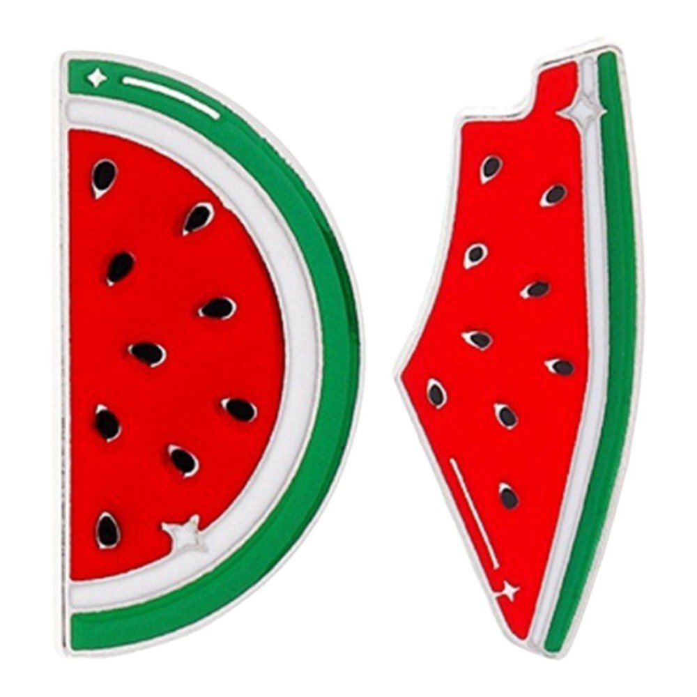 2 Pcs Watermelon Pin Badge Shawl Cardigan Clips Brooch Miss