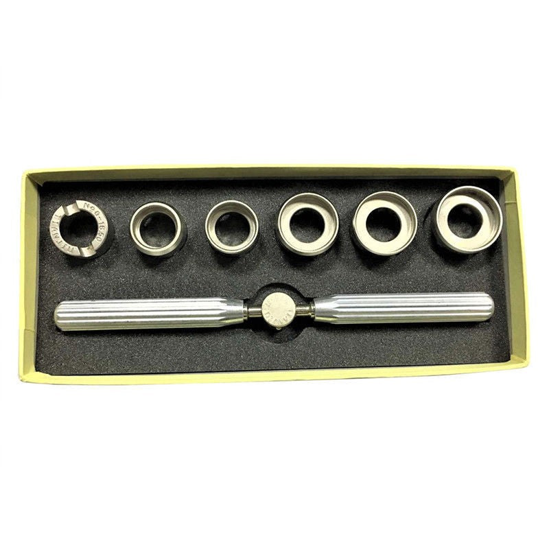 Professional Watch Back Case Opener Remover Repair Tools Wrench Set tool Kit uk