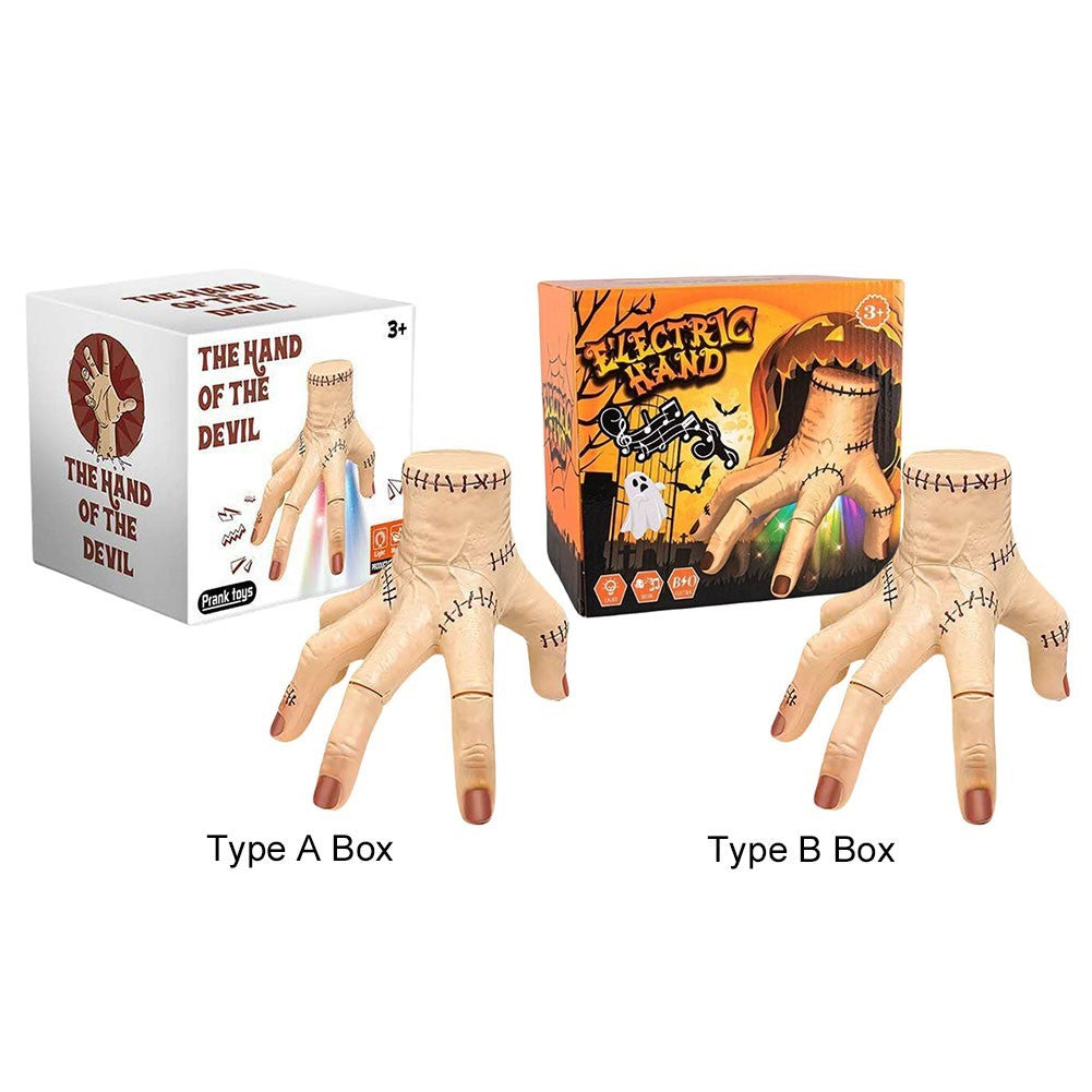 Electric Crawling Hand with Sound Light Fake Hand Prop Halloween Decorations