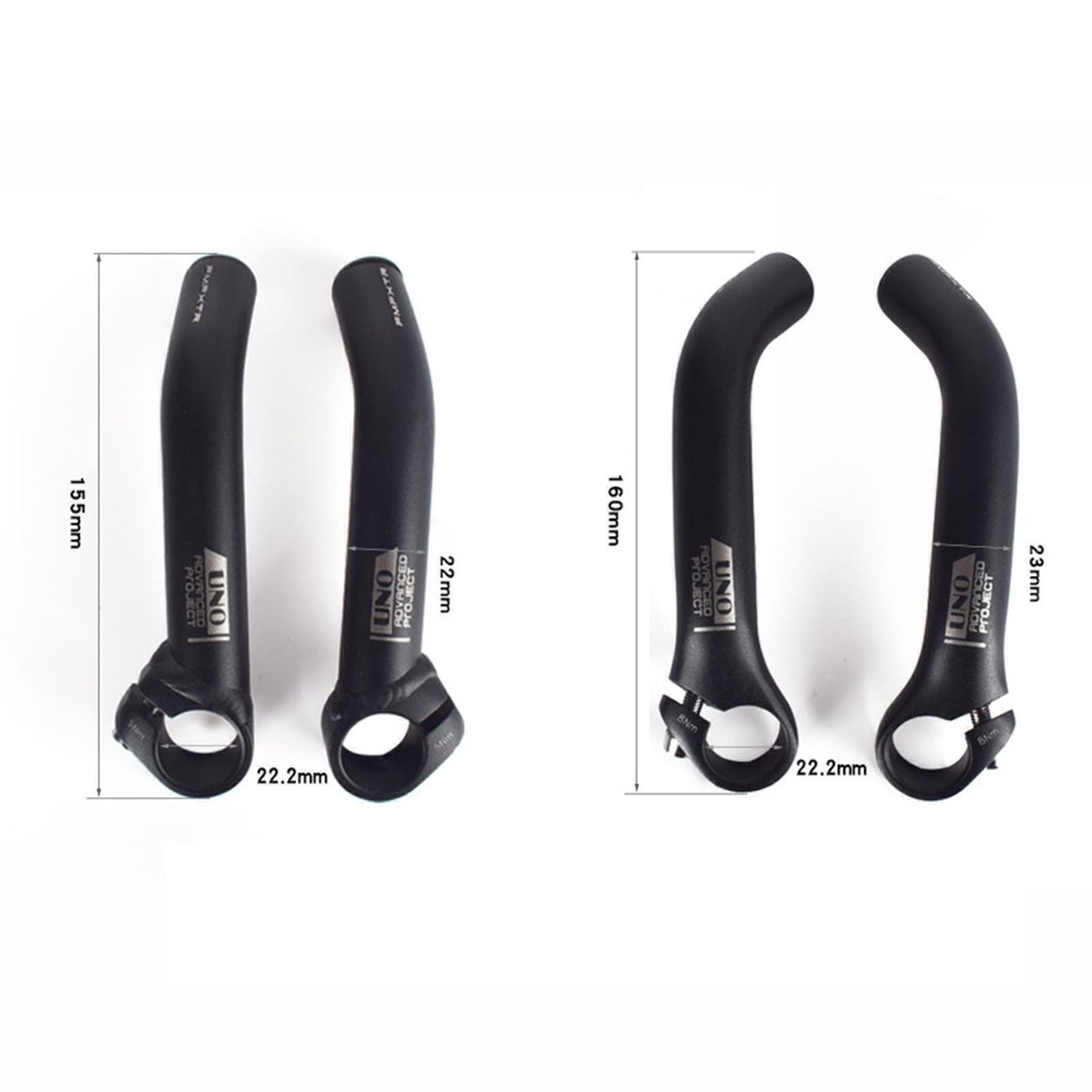 1 Pair Bike Rest Bar Ends Road 7/8" Handlebar Ends Barends Parts 160x23mm