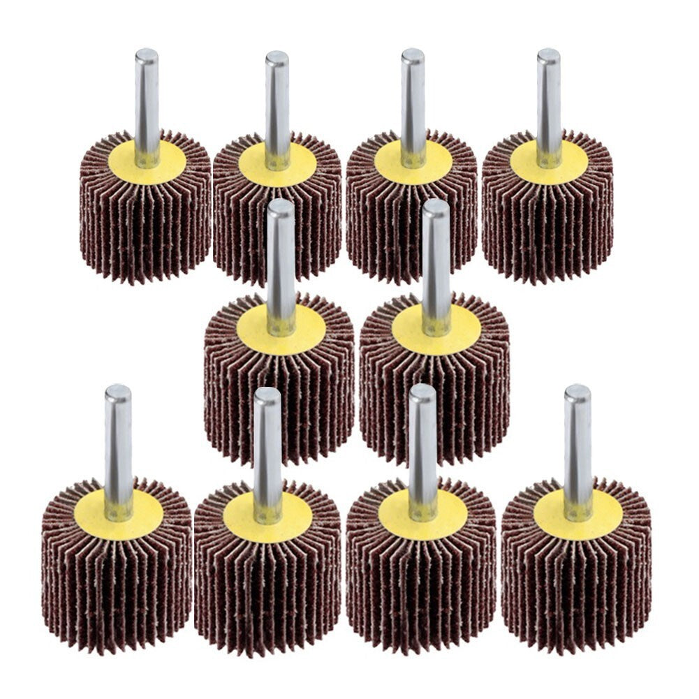 High Flexibility Flap Wheels for Polishing 30mm Diameter 80 Grit 10pcs