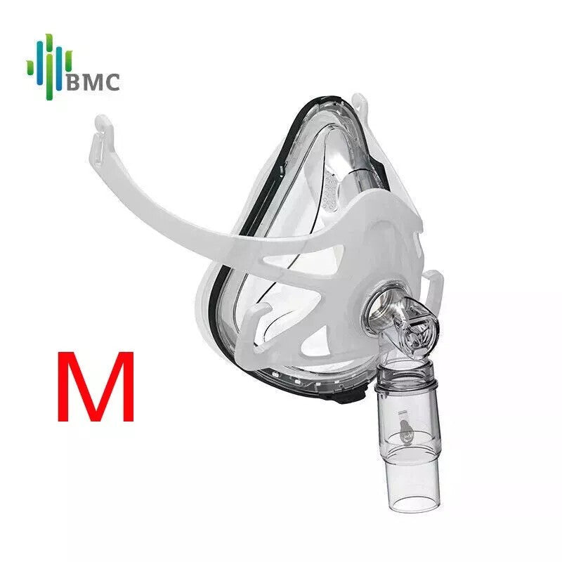 Full Face FM1A CPAP Nasal Mask with Adjustable Headgear Sleep Apnea Size M L*^