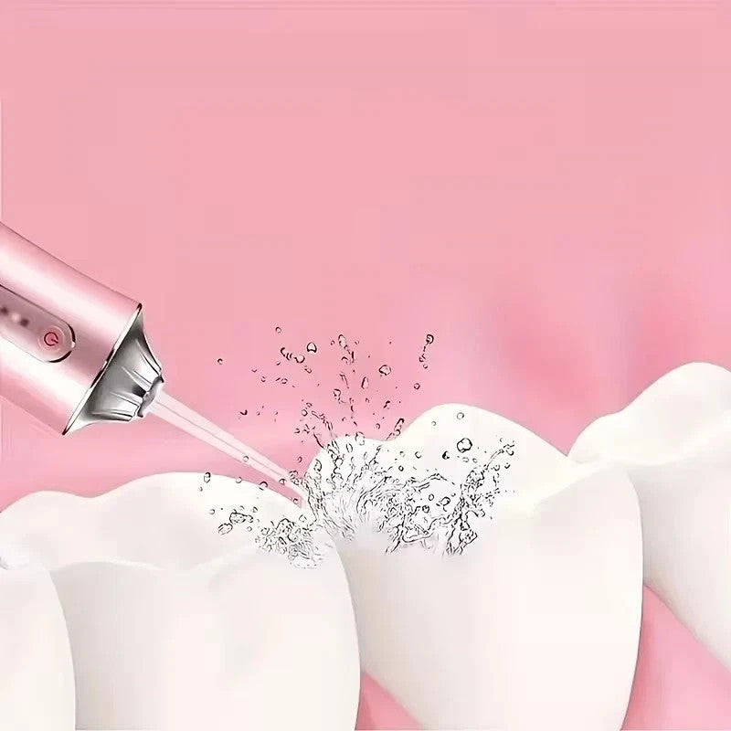 Cordless Dental Water Flosser with Jet 4 Tips Floss Oral Cleaner Irrigator Teeth