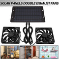 Ventilation Fans 12V 10W Solar Powered Panel Fan for Greenhouse Camping Sheds UK