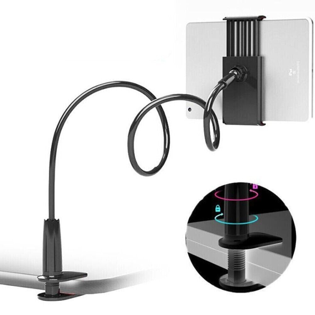 Long Lazy Arm Mount Mobile Phone Holder For Android iPhone Bed Desk Clamp UK