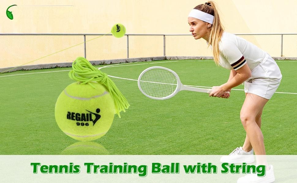 Replacement ball & String for Tennis Trainer Practice Skill Lightweight Durable