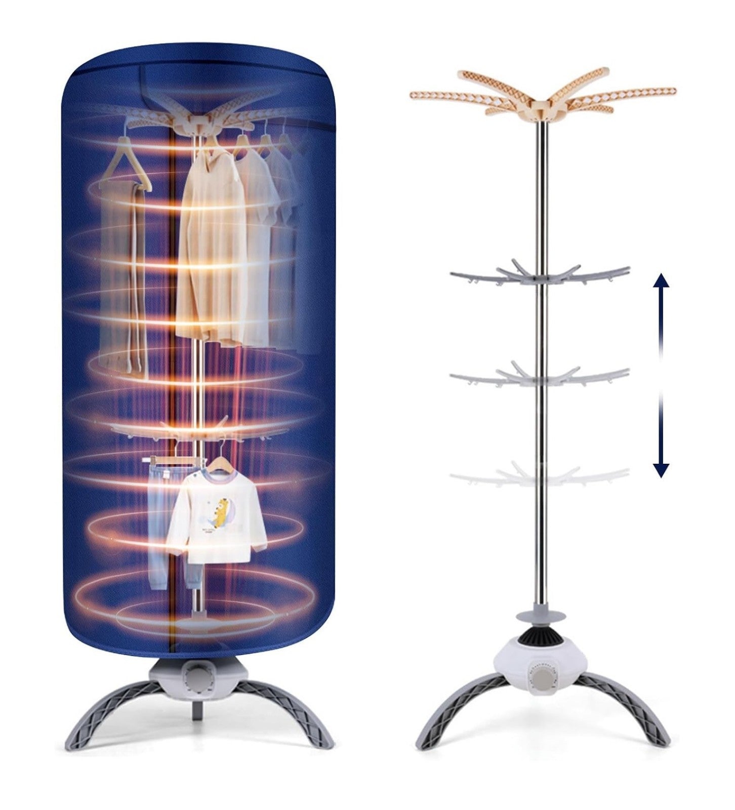 Electric Clothes Dryer Portable Buddy Fast Hot Air Drying Machine Indoor Home UK