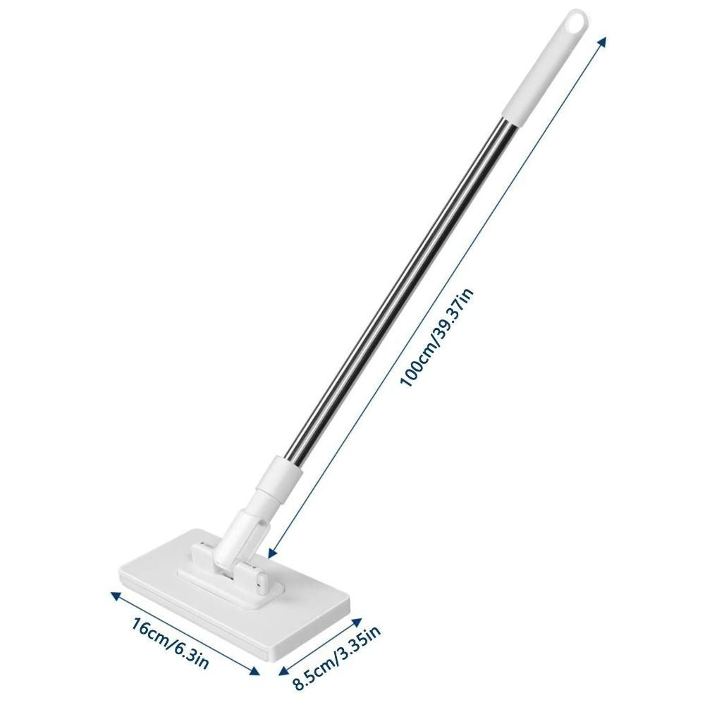 Clamping Dust Mops 360° Rotating Head Automatic Mop Clip Dust Removal W/3 Cloths