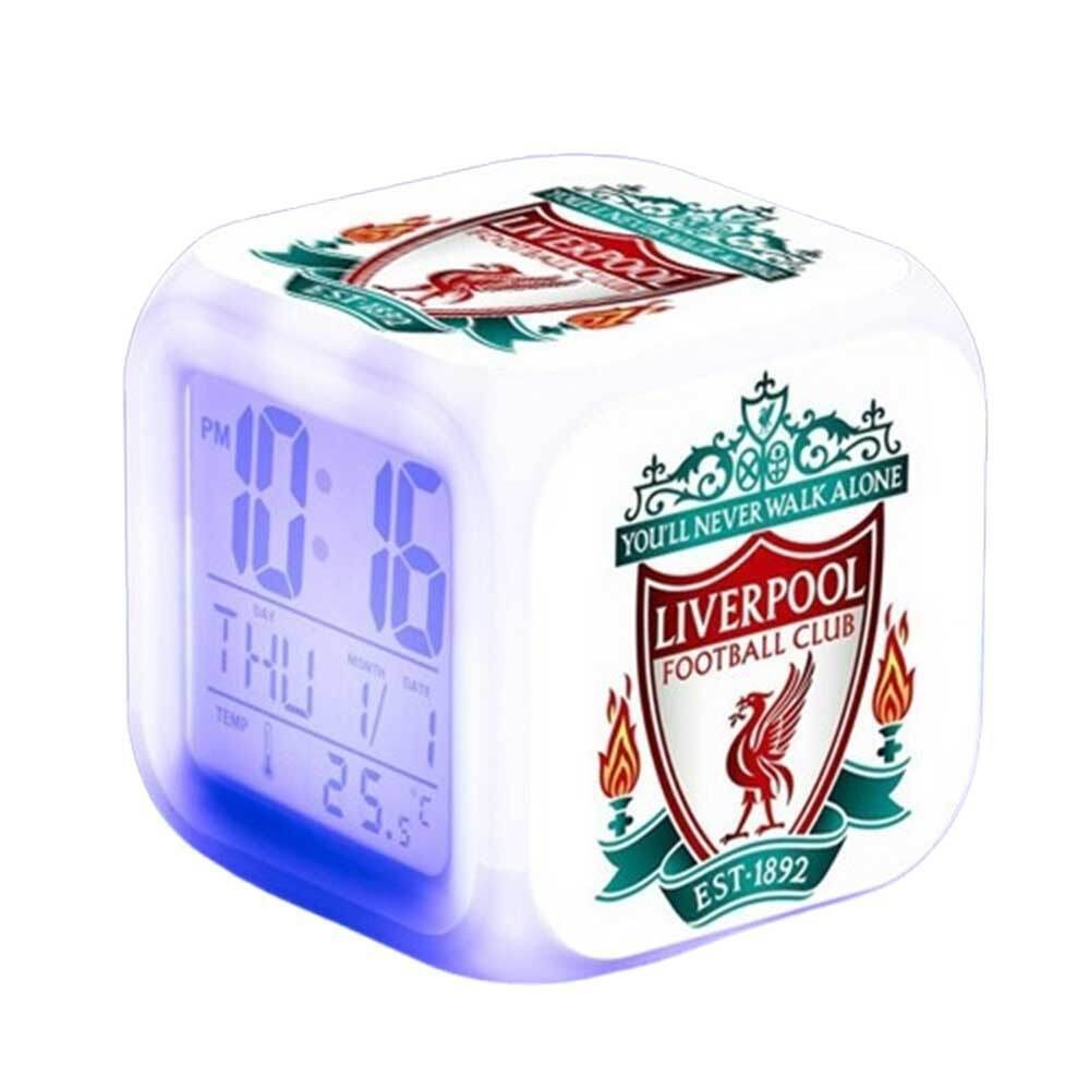 LED Night Light Digital Lamp Alarm Clock 7-Colour Changing Great Gift Kids Boys