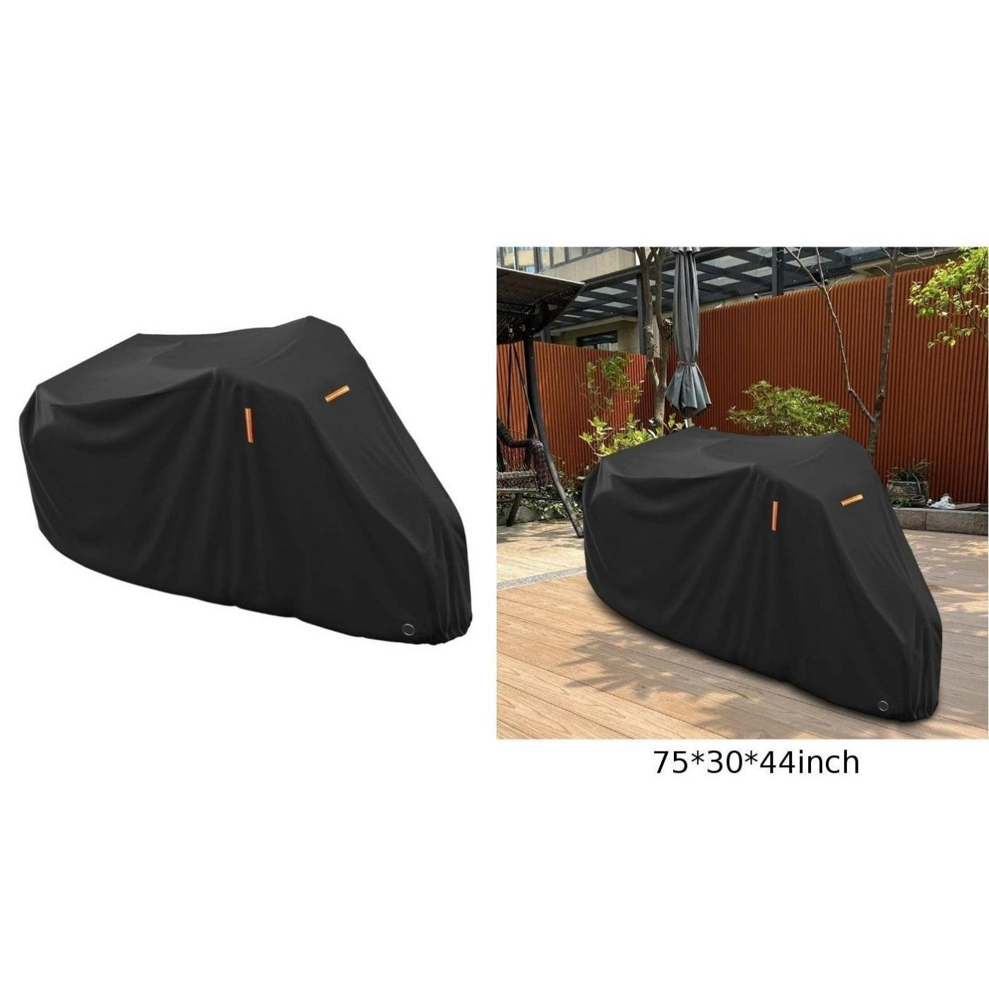 Heavy Duty Waterproof Tricycle Cover 210D Oxford Cloth Reflective Strips