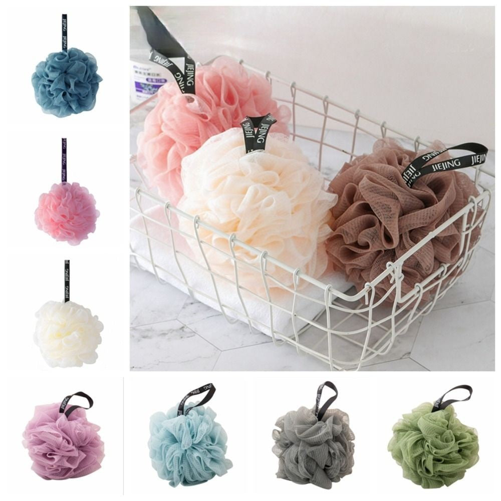 Bathroom Sponge Bath Puff Soft Balls Body Exfoliate Wash Shower Ball Remove Mud