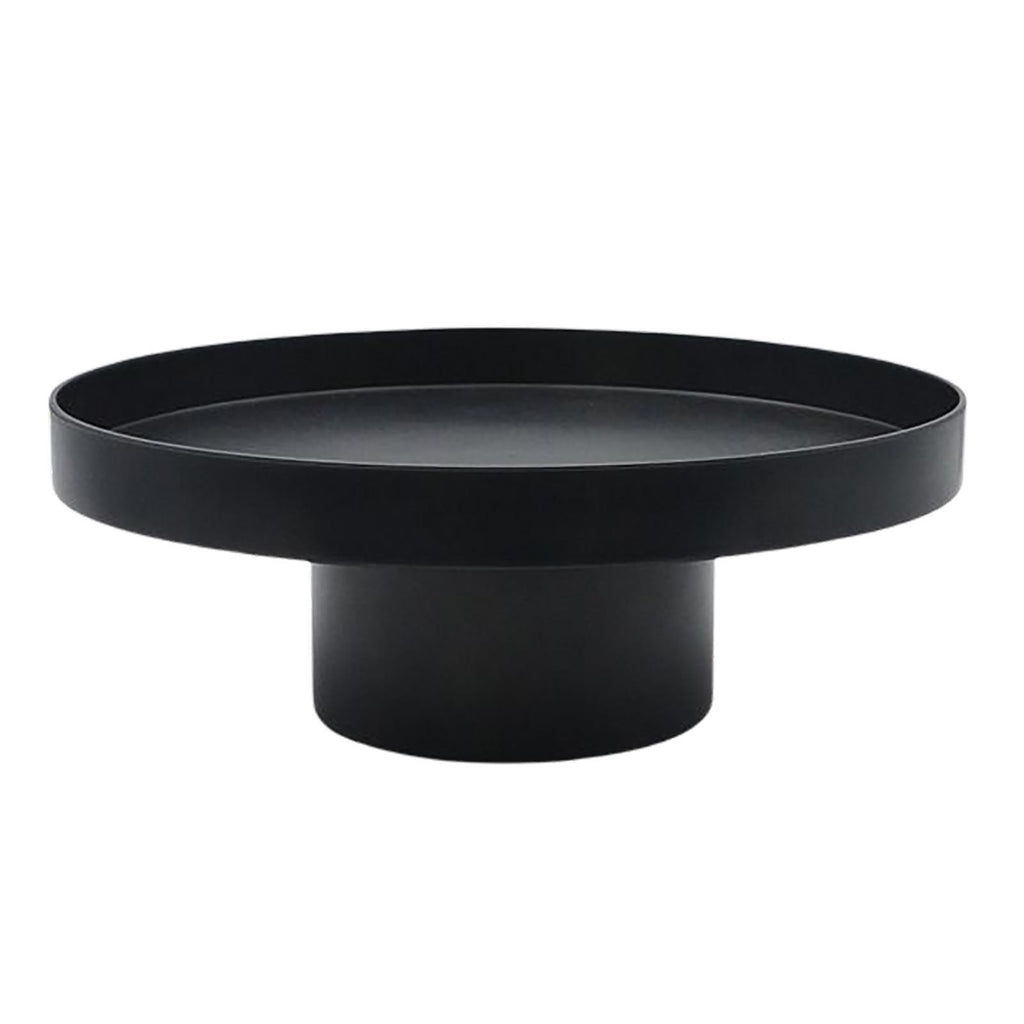 Household Round Stand Tray Cake Stand Cupcake Stand for Large Black