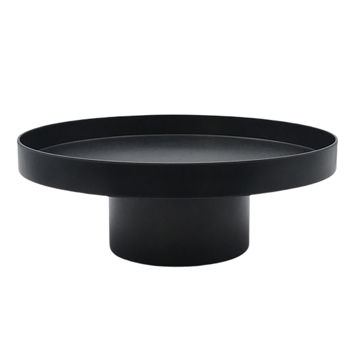 Household Round Stand Tray Cake Stand Cupcake Stand for Large Black