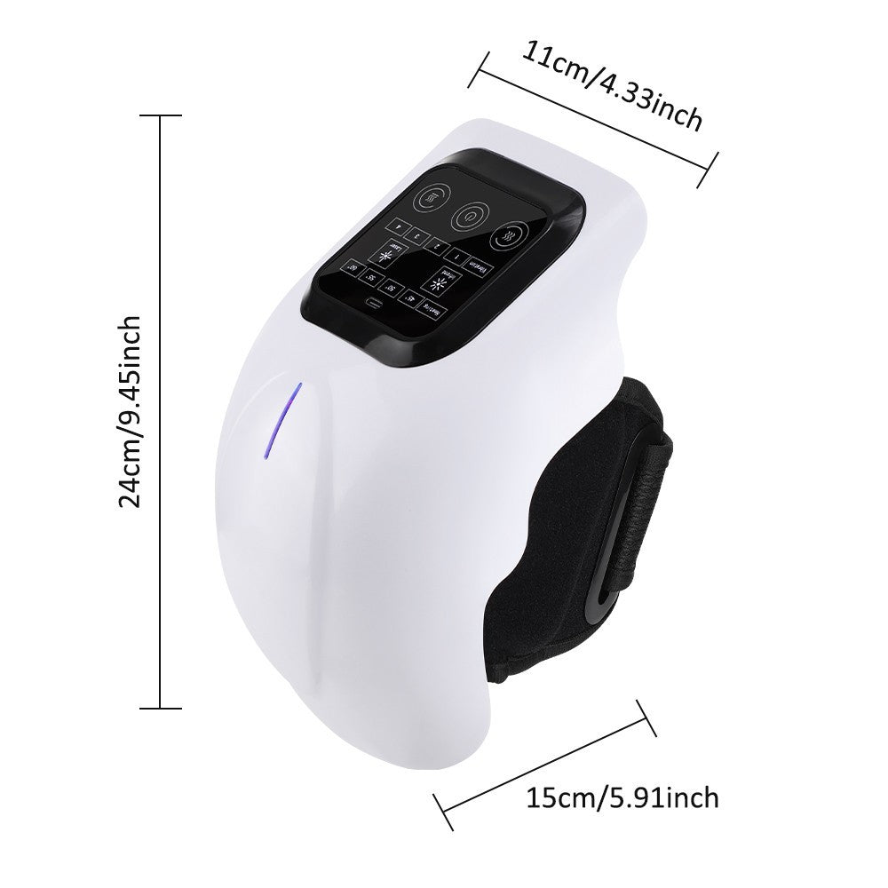 4-in-1 Cordless Knee Massager with Heat Vibration Red Light Therapy Pain Relief