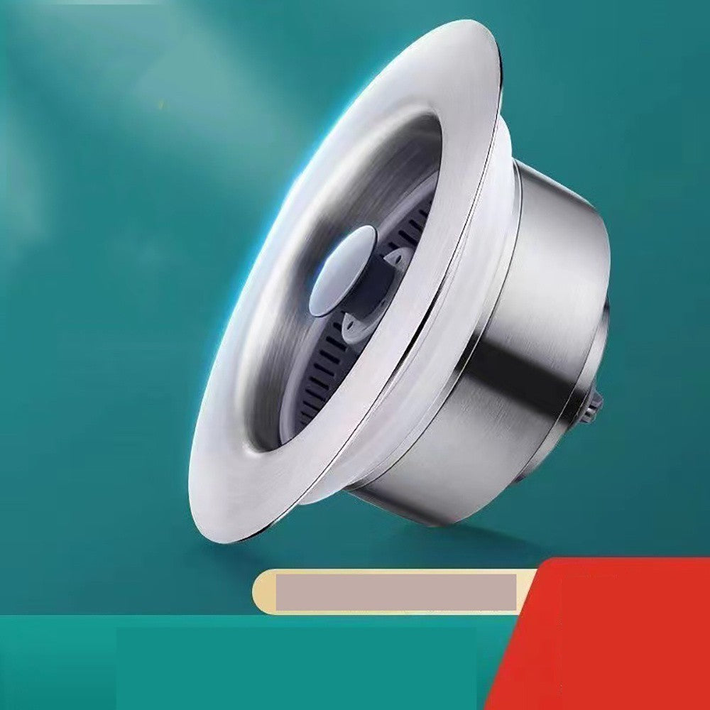 Upgraded 3in1 Kitchen Sink Drain Strainer & Sink Stopper, Stainless Steel Kit UK