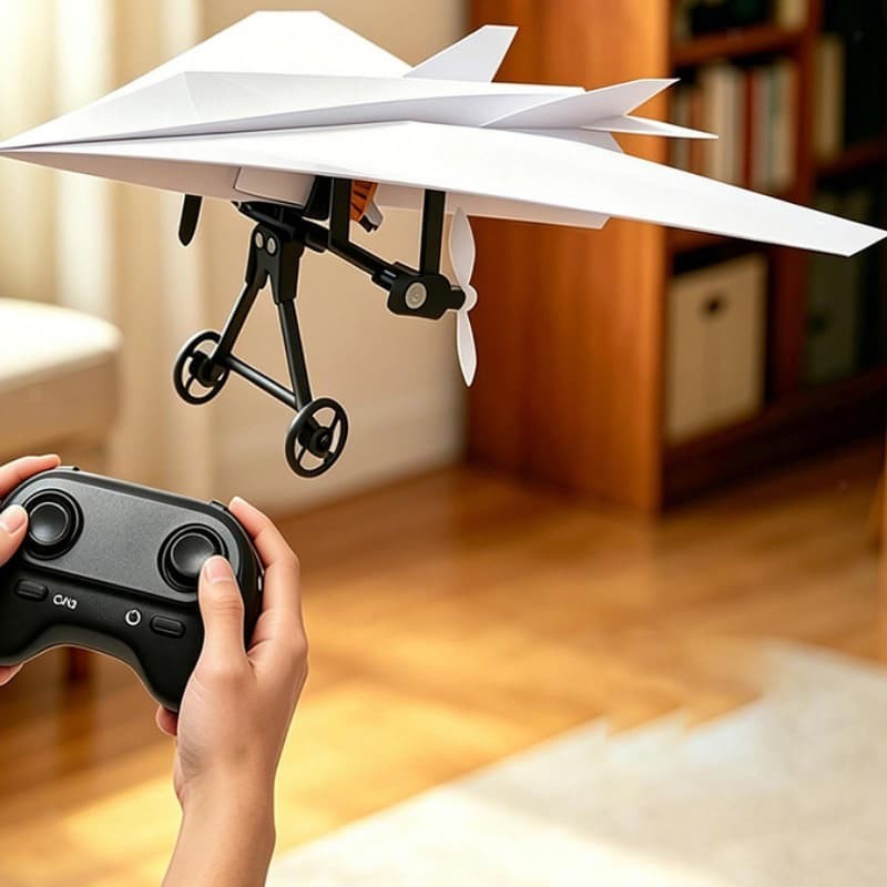 RC Paper Airplane Kit DIY Model Airplane Flying Toy Outdoor Creative Fixed Wing