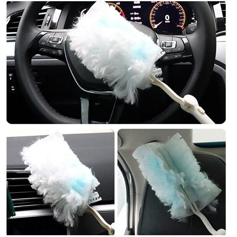 20Pcs Duster Surface Dust Clean Tool Microfiber Disposable Short Duster for