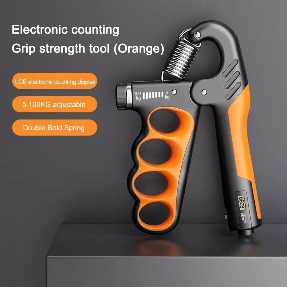 5-100KG Adjustable Grip Strengthener Hand and Forearm Trainer with Counter