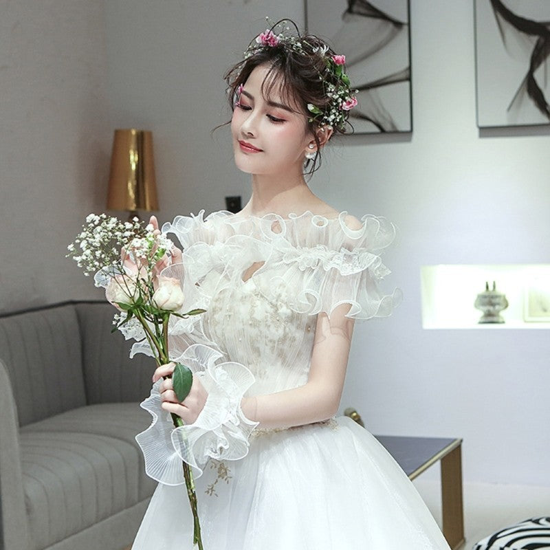 Cosplay Maid Elastic Decorative Cuffs Detachable Cuffs with Bowknot for Girls