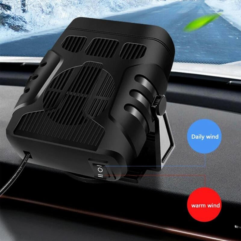 200W Electric Car Heater 24V DC Heating Fan Defogger Defroster Demister Portable