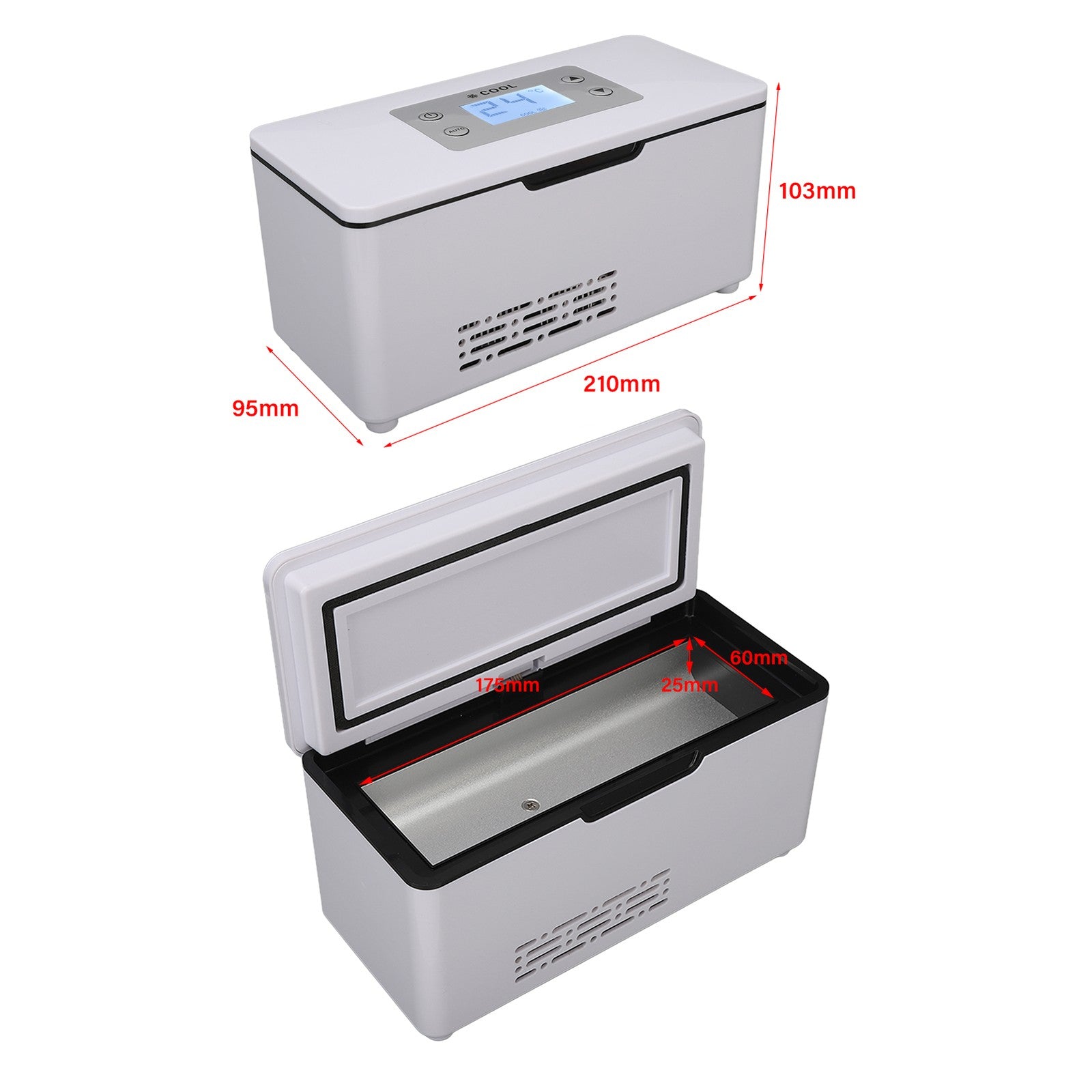 Portable Mini Car Fridge Medical Cooler Box Diabetic Insulin Storage Cold UK