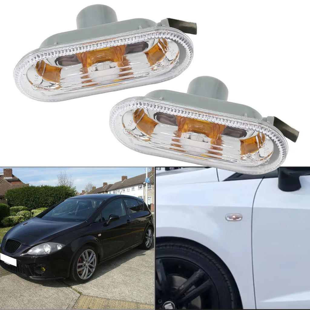 2X L&R Side Indicator Repeater For SEAT Leon Ibiza Toledo Altea FORD Fiesta