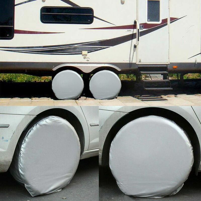 4pcs/set Heavy Duty Tire Covers RV Wheel Motorhome Wheel Covers Sun Protection
