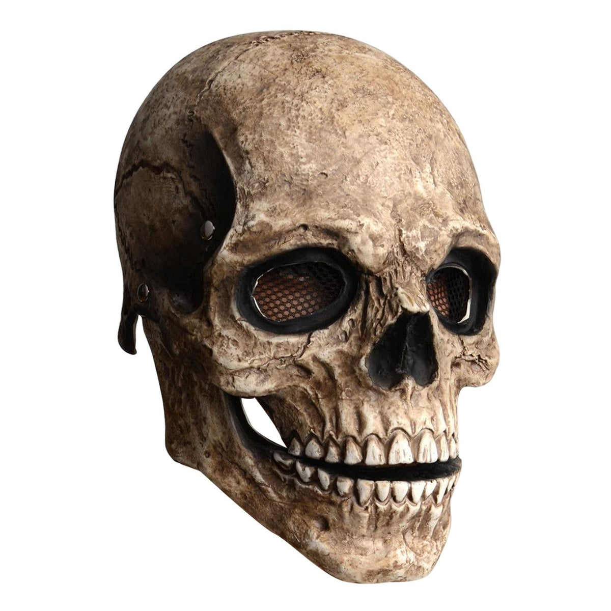 Skull Mask Full Face with Movable Mouth Realistic Head Mask for Adult Cosplay