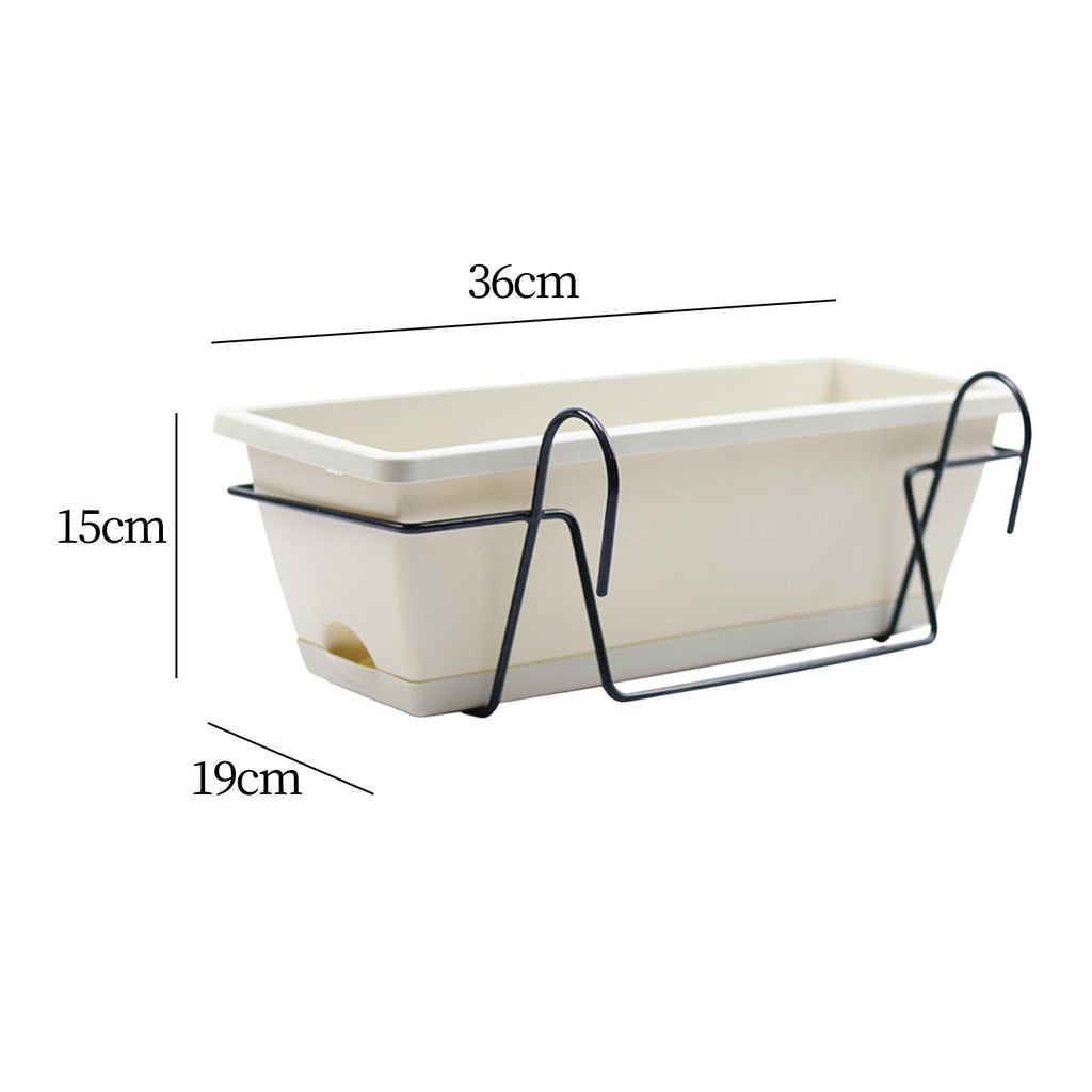Hanging Planter for Balcony Railing Fence Planter Plant Pot Hanging Garden