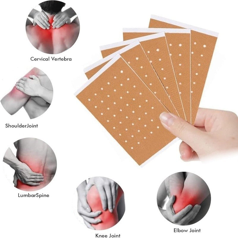 60 Pain Relief Patches Herbal Heat Plaster for Back Knee Neck Shoulder Arthritis