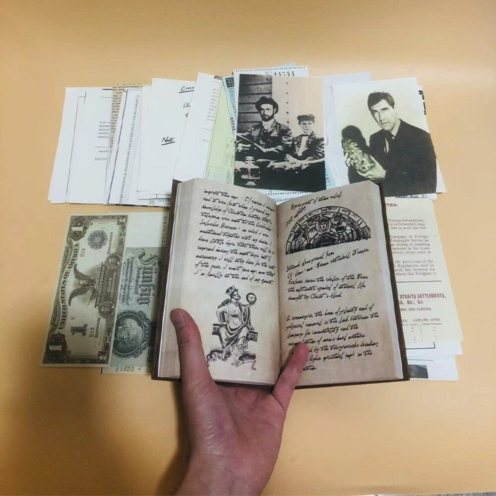With Hiddenprecious Deposits Avid Indiana Jones Grail Diary Diary Prop Replica