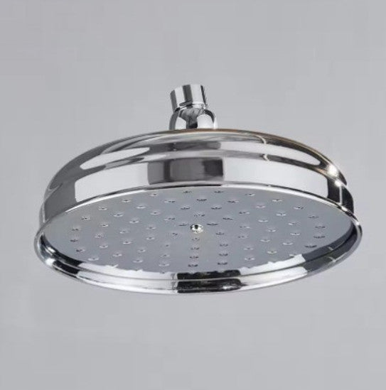 Retro Brass Bathroom Round Top Rain Shower Head Bath Replacement Sprayer