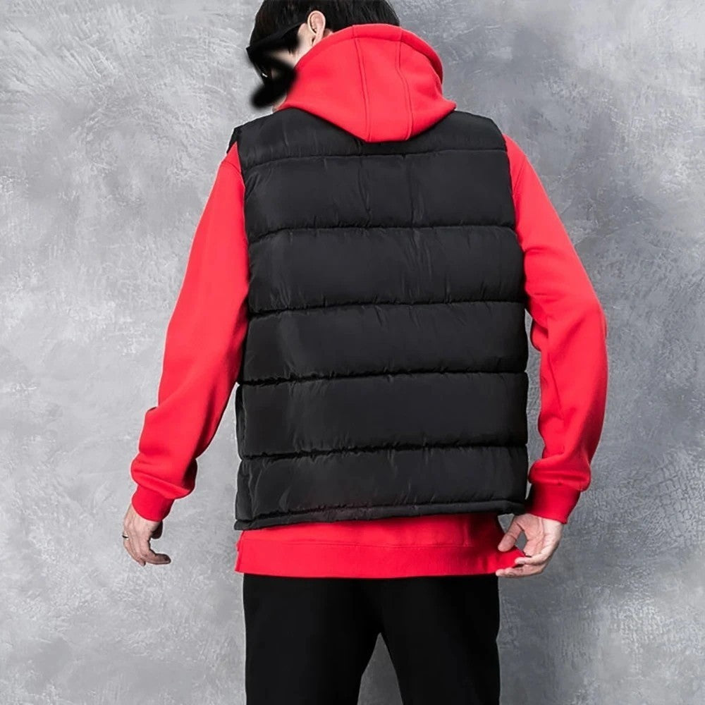 Mens Winter Body Warmer Gillet Waistcoat Padded Quilted Sleeveless Coat Tank Top