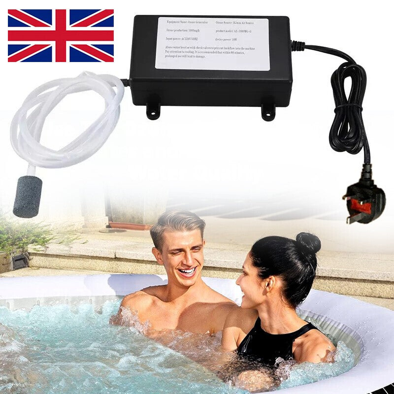 1000Mg Ozone Generator UK Plug Air Water Ozonizer Purifier Cleaner
