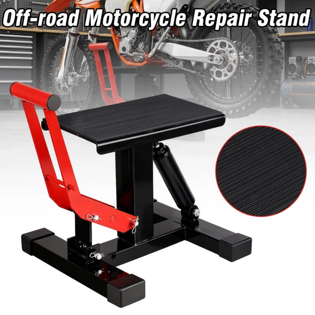 Adjustable Motocross Lift Stand- 660LBS Motorcycle Hydraulic Jack Dirt Bike Tool