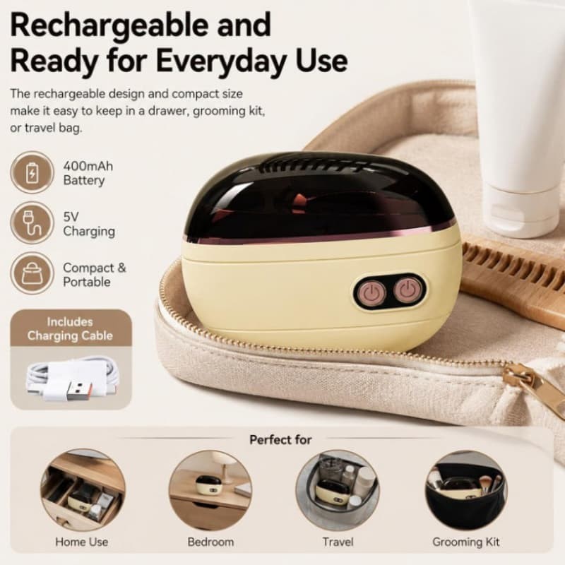 2-in-1 Smart Electric Nail Clipper&Polisher,,Rechargeable Automatic Nail Clipper