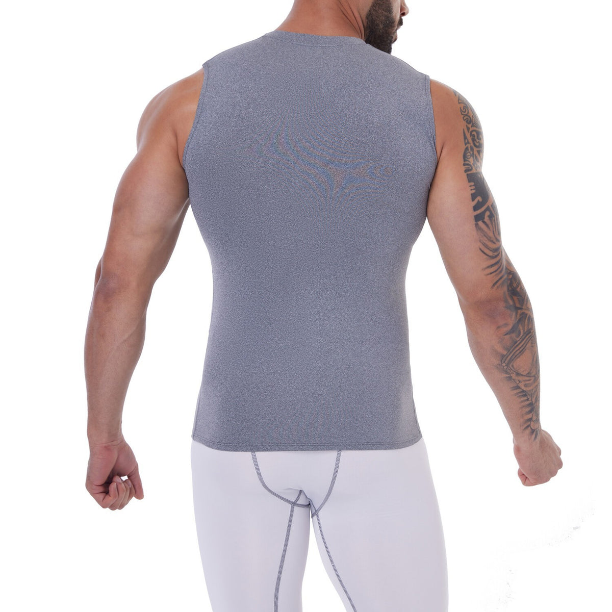 Men's Slimming Body Shaper Vest Gynecomastia Compression Shirt Tummy Control Top