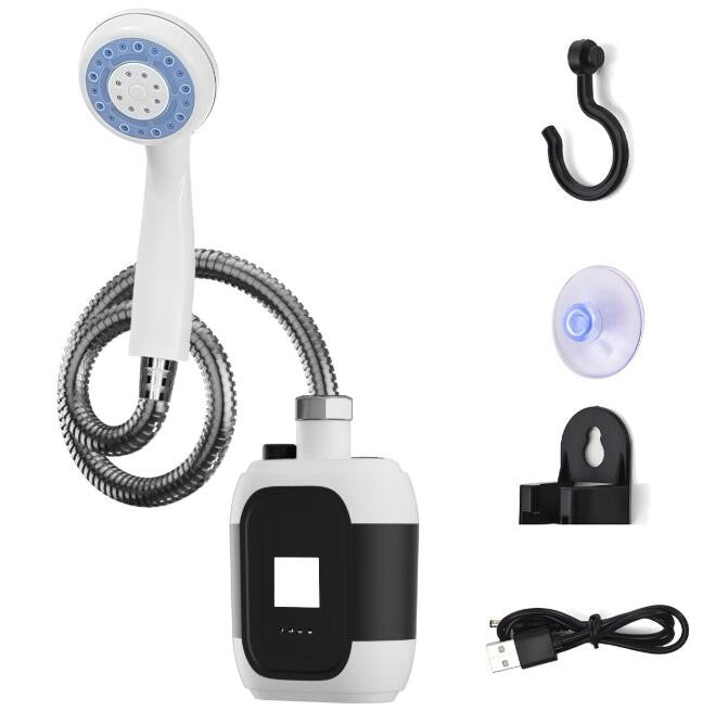 Camping Shower USB Portable Rechargeable Electric Shower Pump for Outdoor Hiking