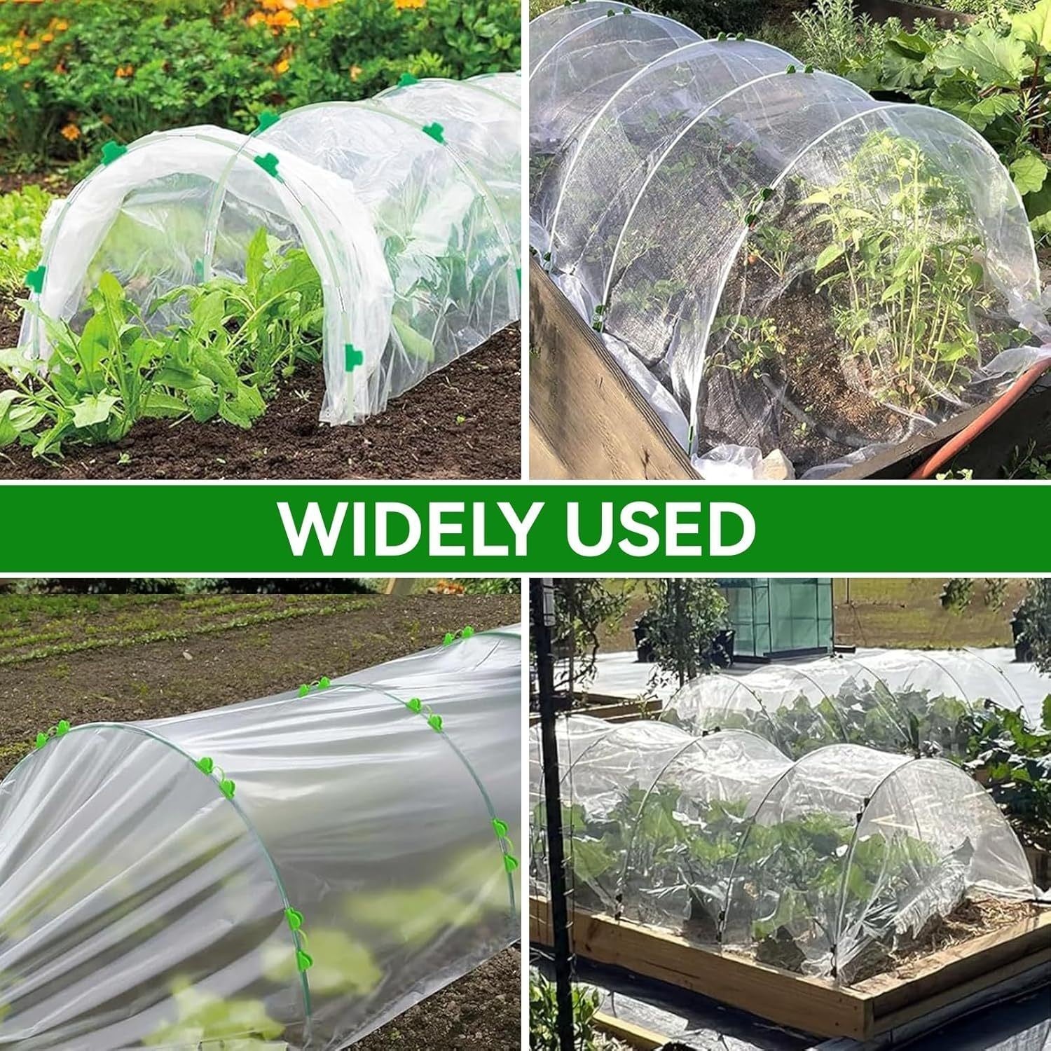 90PCS Greenhouse Hoops for Netting Garden Grow Tunnel Frame Plant Support Hoops
