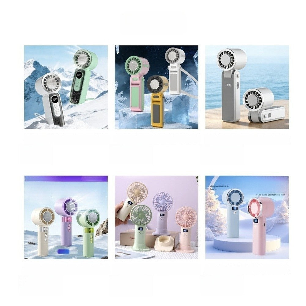 Personal Portable Cooling Fan USB Rechargeable with Ice Pack and Turbo Spray.*