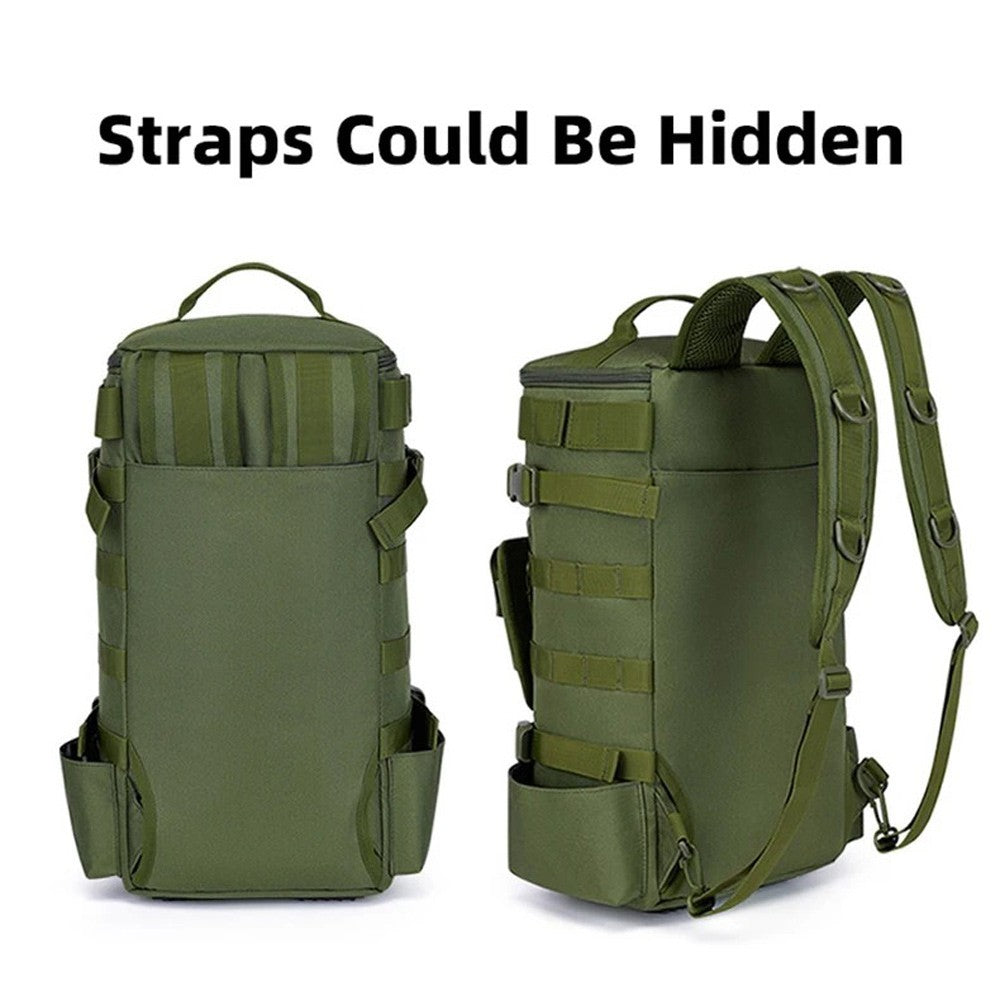 Multifunctional Fishing Backpack Lure Rod Bag Travel Camping Zipper Shoulder Bag